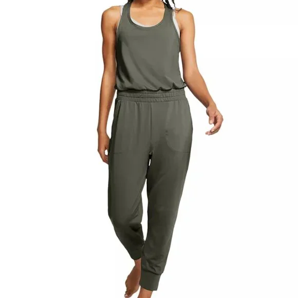 Best jumpsuit ever ever ever> NIKE Yoga Women's Dri-FIT Racerback Jumpsuit - Picture 1 of 6
